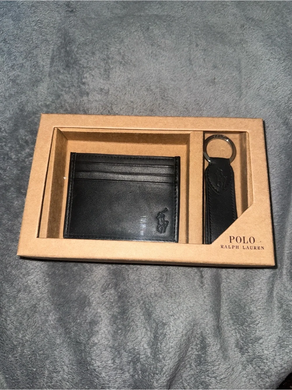 Polo Ralph Lauren Card Holder & Keychain Gift Set